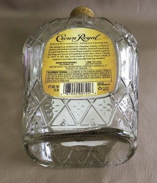 CROWN ROYAL Blended Canadian Whisky 1 L Empty Bottle 5