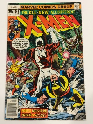 X - Men 109 (marvel Comics 1978) 1st Vindicator Weapon Alpha Vg/f