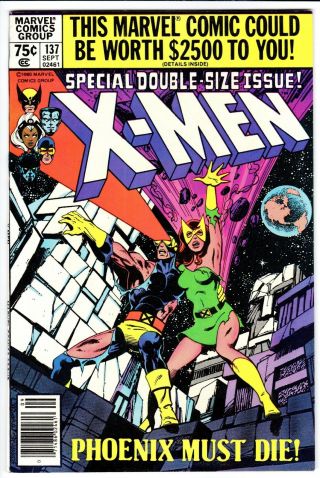 Uncanny X - Men 137 Nm (9.  4) Death Of Phoenix Dark Phoenix Saga Giant - Size