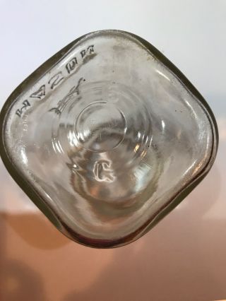 Vintage [Hazel] Atlas H over A Mason quart jar,  clear,  heavy weight 3