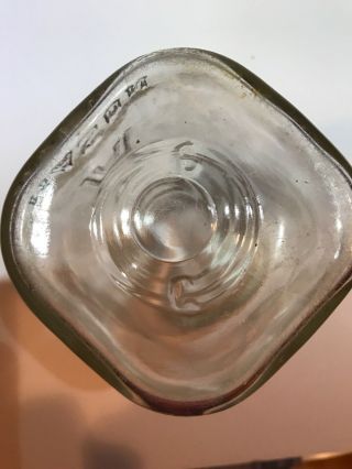 Vintage [Hazel] Atlas H over A Mason quart jar,  clear,  heavy weight 4