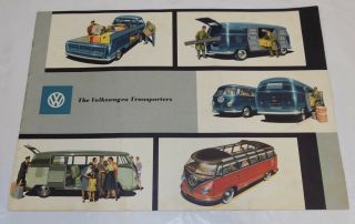 1950’s Color Brochure/the Volkswagen Transporters/micro Bus/pickup/kombi