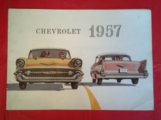 1957 Chevrolet " Corvette Bel - Air Two - Ten One - Fifty Delray " Dealer Sales Brochure