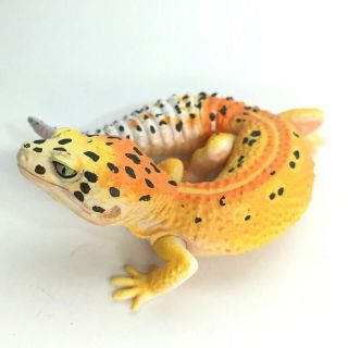 Kaiyodo Capsule Q Museum Miniature Figure Leopard Gecko Hypo Tangerine