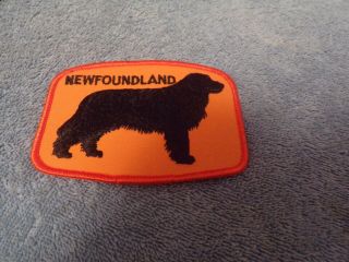 Newfoundland Dog Patch (black/orange)