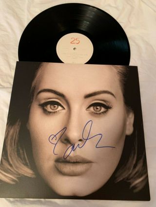 Adele Hand Signed 25 Vinyl Record Lp Unplayed Record Great Autograph