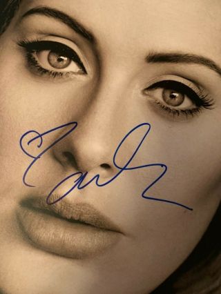ADELE HAND SIGNED 25 VINYL RECORD LP UNPLAYED RECORD GREAT AUTOGRAPH 3