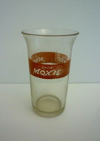 Vintage Moxie Soda Drinking Glass