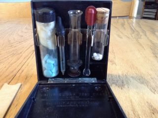 Vintage Apothecary Eli Lilly urine sugar test kit & Abbott ' s Aerohalor 4