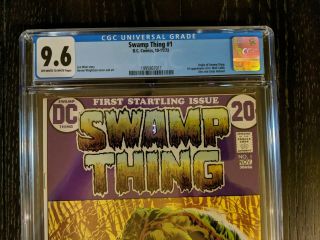 SWAMP THING 1 CGC 9.  6 NM 1972 (2nd appearance) OW/W pages Wrightson cover 2