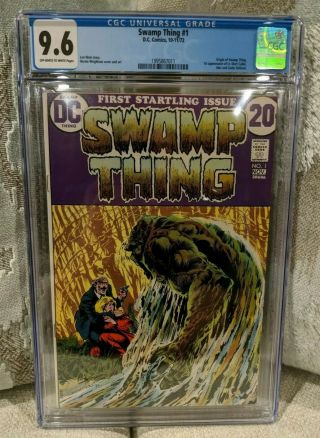 SWAMP THING 1 CGC 9.  6 NM 1972 (2nd appearance) OW/W pages Wrightson cover 3