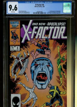 X - Factor 6 Cgc 9.  6 | Marvel 1986 | 1st Full Apoclaypse - En Sabah Nur.