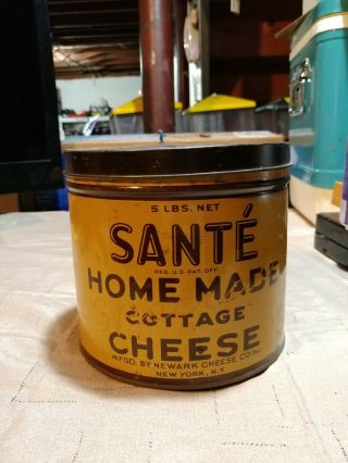 Vintage Santé Cottage Cheese Tin 5lbs