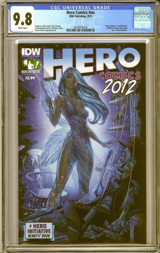 Hero Comics 2012 1 Cgc Grade Nm/mint 9.  8 J.  Scott Campbell Variant Cover Sexy