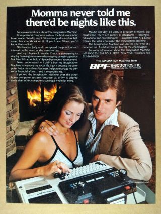 1980 Apf Imagination Machine Video Game & Computer Vintage Print Ad