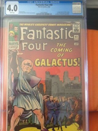 Fantastic Four 48 CGC 4.  0 White Pages First Silver Surfer and Galactus 5