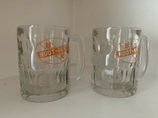 Vintage B&k In Indiana Root Beer Mug Set
