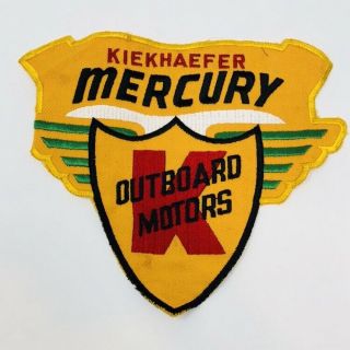 Large Vintage Kiekhaefer Mercury Outboard Motors Patch Rare Usa