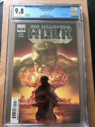 Immortal Hulk 14 (2019) Cgc 9.  8 1st Print Alex Ross Cover A
