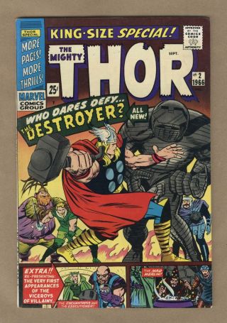 Thor (1st Series) Annual 2 1966 Vg,  4.  5