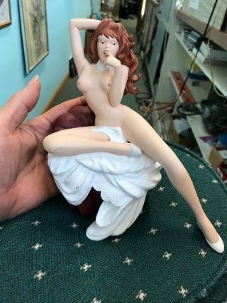 Demons And Merveilles Naked Woman Sitting On Chair Figurine