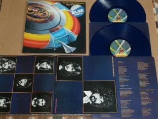 Elo Electric Light Orchestra - Out Of The Blue Rare Blue Vinyl 2 - Lp With Poster