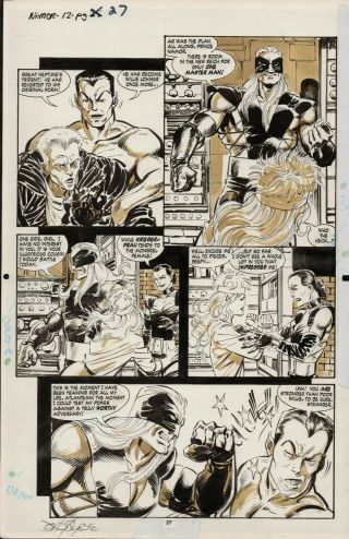 Namor Sub - Mariner 12 Page 27 John Byrne Comic Art Invaders Story 1991