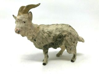 Die Cast Metal Billy Goat Figure Vintage Toy Germany 3 Inch X 4 Inch Painted