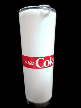 Diet Coke Slim Jim Insulated Tumbler 24 Oz Double - Walled Steel Copper - Lined