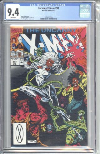 Uncanny X - Men 262 And 291 - Two Cgc 9.  4 Comics,  Not 9.  8