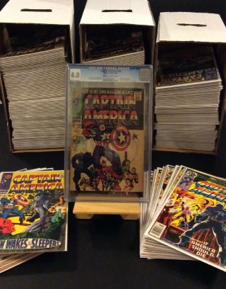 Captain America 100 - 454 117 1st App Falcon Kirby Cgc Marvel Comics 1st Series