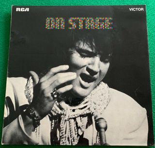 Elvis Presley/on Stage Lp With Poster 1970 Unplayed