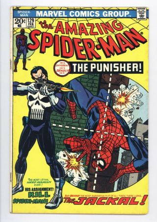 Spider - Man 129 Vol 1 1st App Of The Punisher