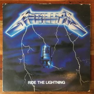 Metallica - Ride The Lightning Vinyl Record - Uk Press