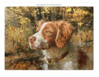 Brittany Spaniel 252 Piece Puzzle 10 X 14 Inches Retails For $29.  98