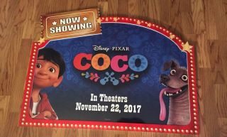 Disney Pixar Coco Now Showing Movie Toys R Us Display Sign Rare