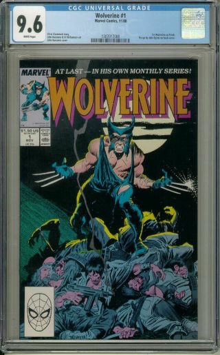 Wolverine 1 (marvel Comics,  1988) Cgc Graded 9.  6 White Pages