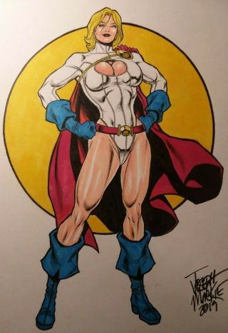 Power Girl Art One Day Sketch Comixsquad Returns