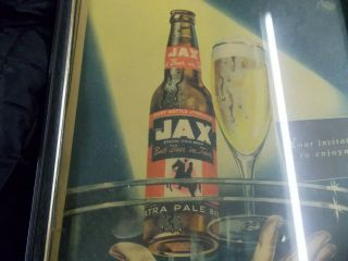 JAX BEER PAPER AD EVERY BOTTLE STERILIZED RED AND BLACK BOTTLE LOUISIANA BEER 2