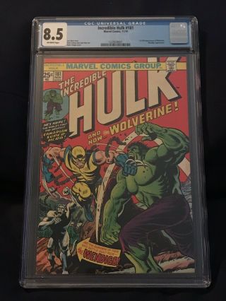 The Incredible Hulk 181 CGC 8.  5 OFF - WHITE PAGES 2