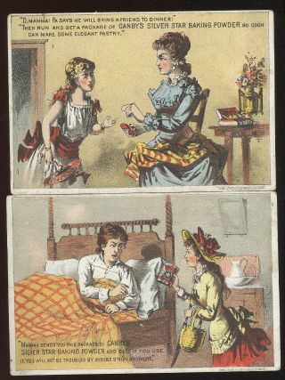Pair 1880s Tc Advertising Canby 