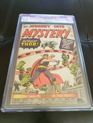 Journey Into Mystery 83,  Huge Marvel Key Thor Begins Cgc 3.  5 Slight C - 1