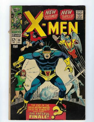 X - Men Comic 39 Silver Age Key Fn 6.  0