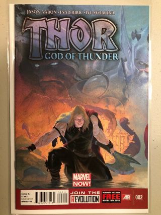 Thor God Of Thunder 2 1st Gorr God Butcher,  1st Necrosword Cates Marvel Vf,