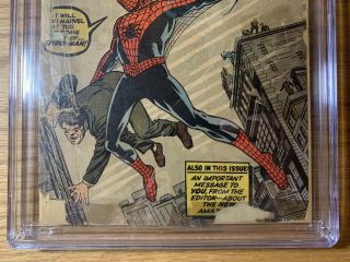Fantasy 15 / CGC 0.  5 / CRM to OW Pages / 1st Appearance of Spider - Man 4