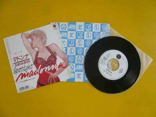 Japan 45rpm 7 " White Label Sample Single W Pc / Madonna / Spotlight / P - 2348