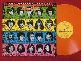 The Rolling Stones Some Girls Lp (1978) Rare Orange Vinyl Holland Press