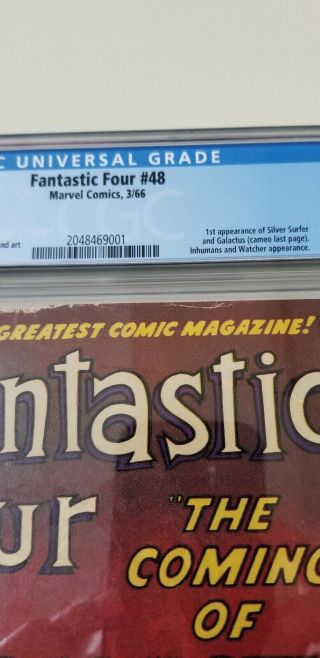 Fantastic Four 48 CGC 4.  0 | Marvel 1966 | 1st Silver Surfer & Galactus (Cameo) 4