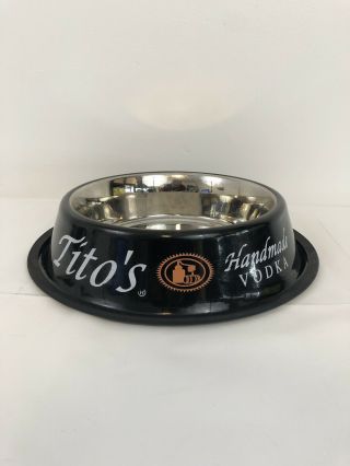 Tito’s Vodka Large Stainless Steel Dog Bowl Vodka For Dog People