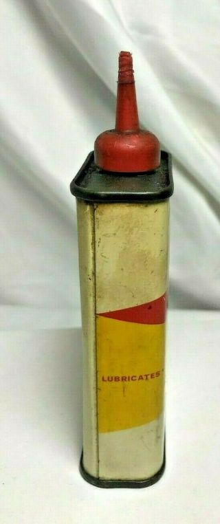 Antique SHELL Handy Oil 4 Oz Can - Vintage Household Oiler Tin Rare Design (A006) 4